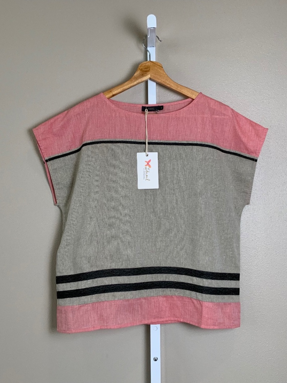 THML Colorblock Striped Cap Sleeve Top